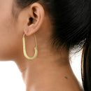 Handcrafted Brass U Shape Earring