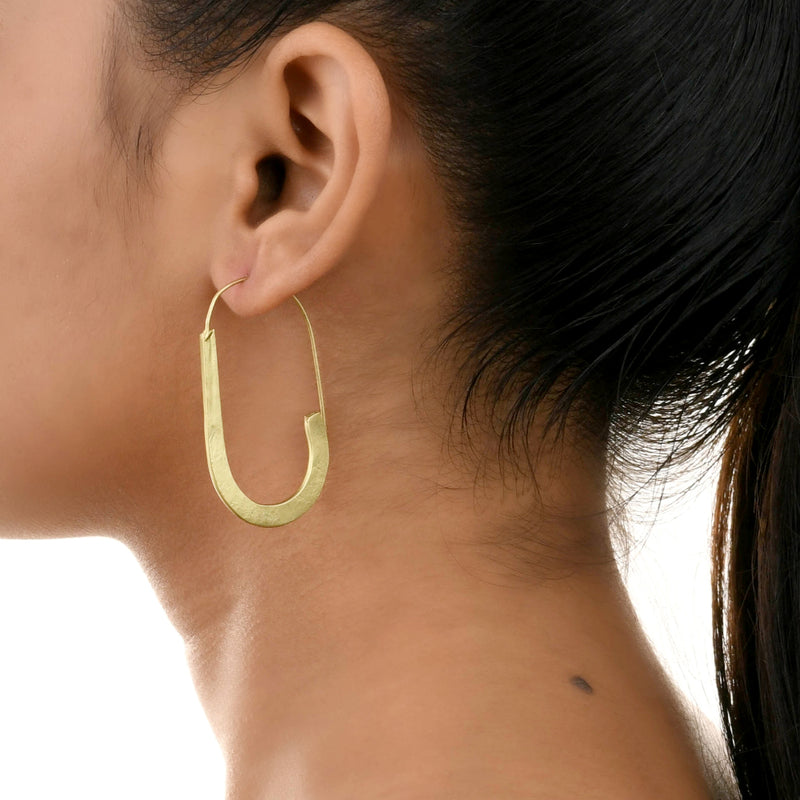 U-Shaped Earrings - Gold – Baleen
