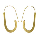 Handcrafted Brass U Shape Earring