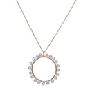 Handcrafted Brass Round Pearl Necklace