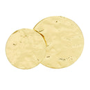 Handcrafted Two Disc Brass Hammered Finger Ring