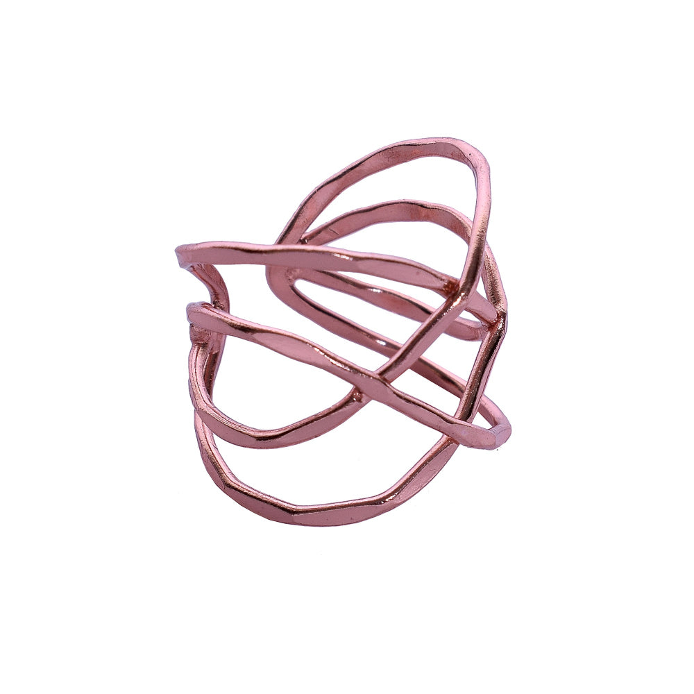 Math Finger Ring Handcrafted Copper Geometric Finger Ring