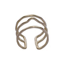 Handcrafted Brass Three Layer Finger Ring