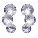 Handcrafted Brass Earring Silver Bowl Design