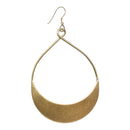 Handcrafted Brass Oval Shaped Earring