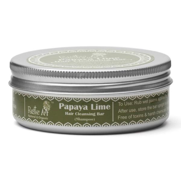 Papaya Lime Hair Cleansing Bar Skin Care Rustic Art 